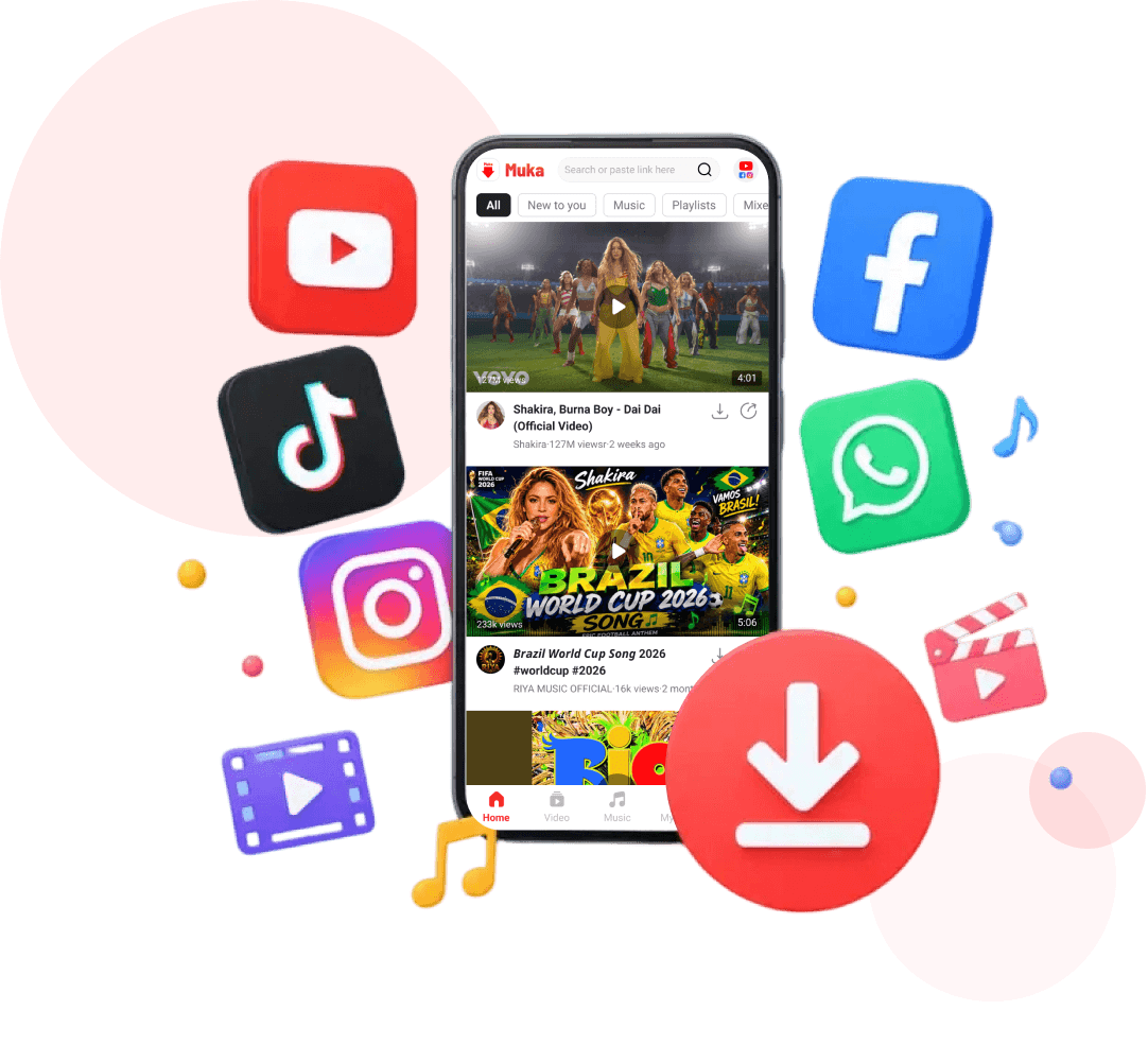 Downloader MukaSaver com suporte a várias plataformas